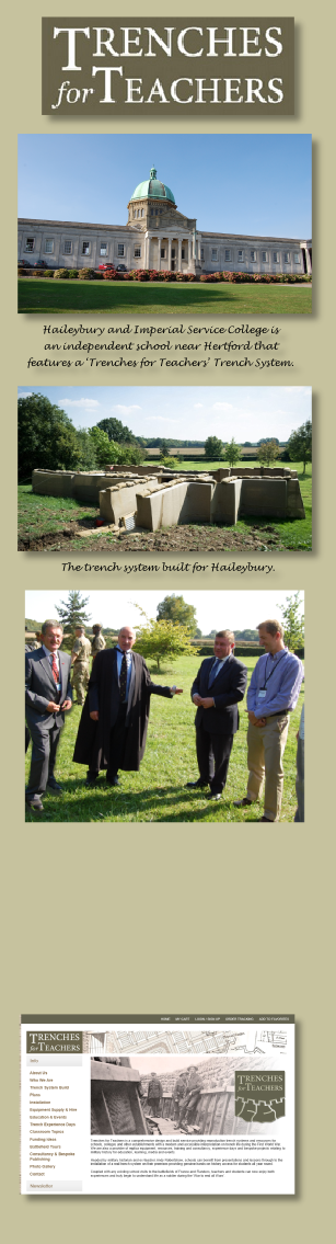 The trench system built for Haileybury. 

